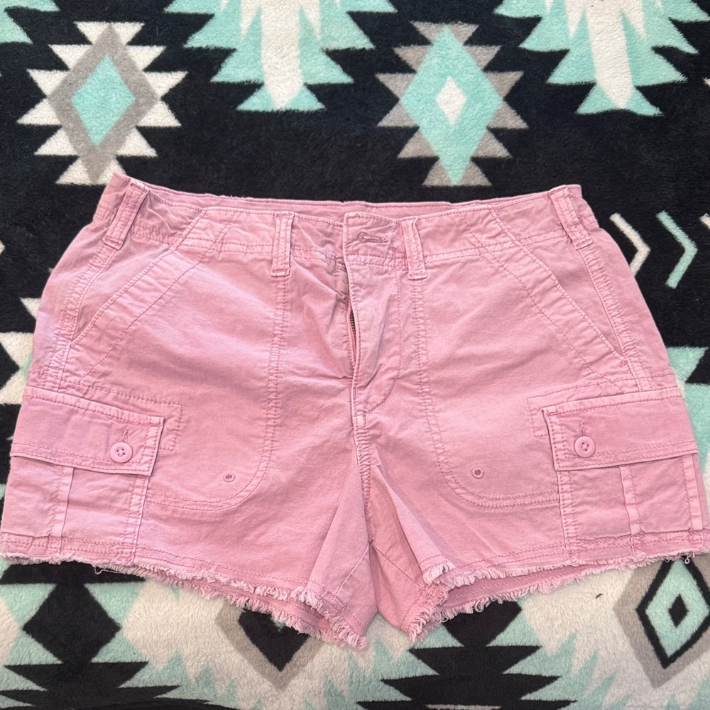 American Eagle Women's Lavender Cargo Cotton Shorts